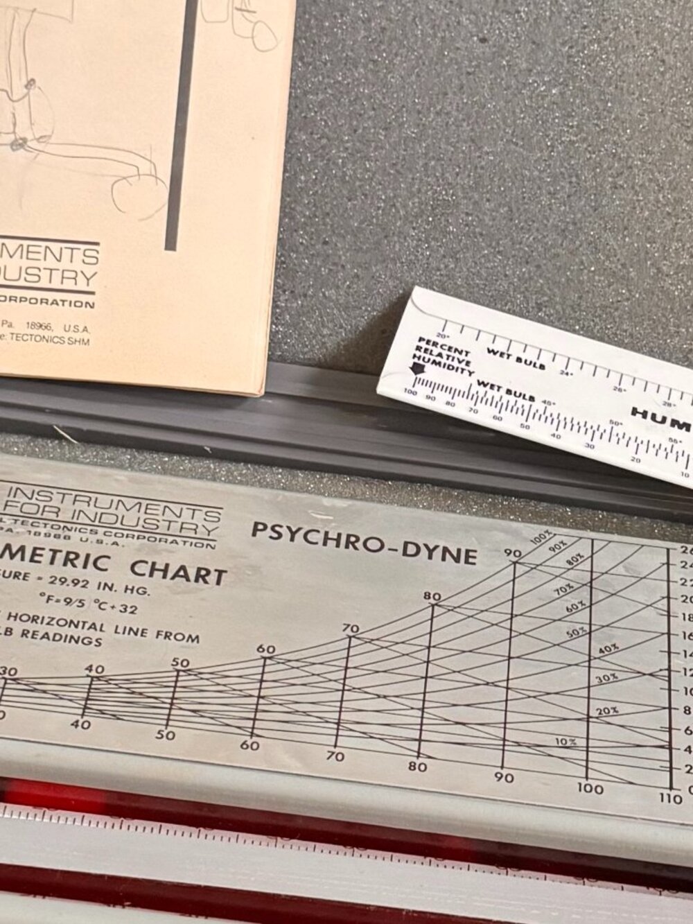 Vintage Cole-Parmer Psychro-Dyne Portable Battery-Operated Psychrometer Kit